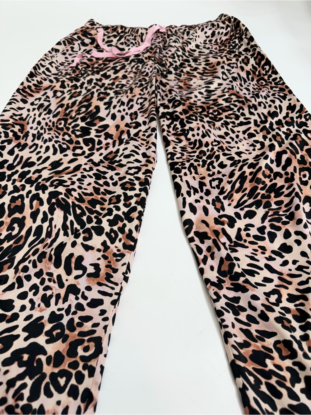 Victoria's Secret Pink Leopard Print Pajama Set Women's Large - Picture 5 of 13